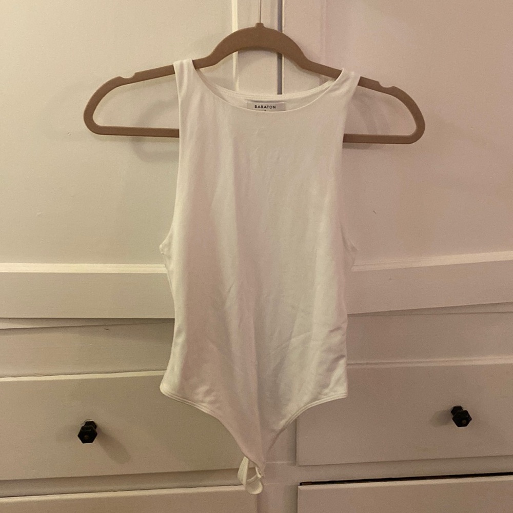 Babaton small white body suit. Aritzia. Brand new condition just cleaning closet